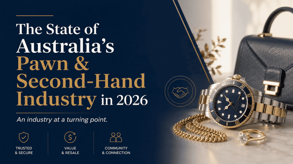 The State of Australia’s Pawn and Second-Hand Industry in 2026 infographic for Pawn Expo Australia.