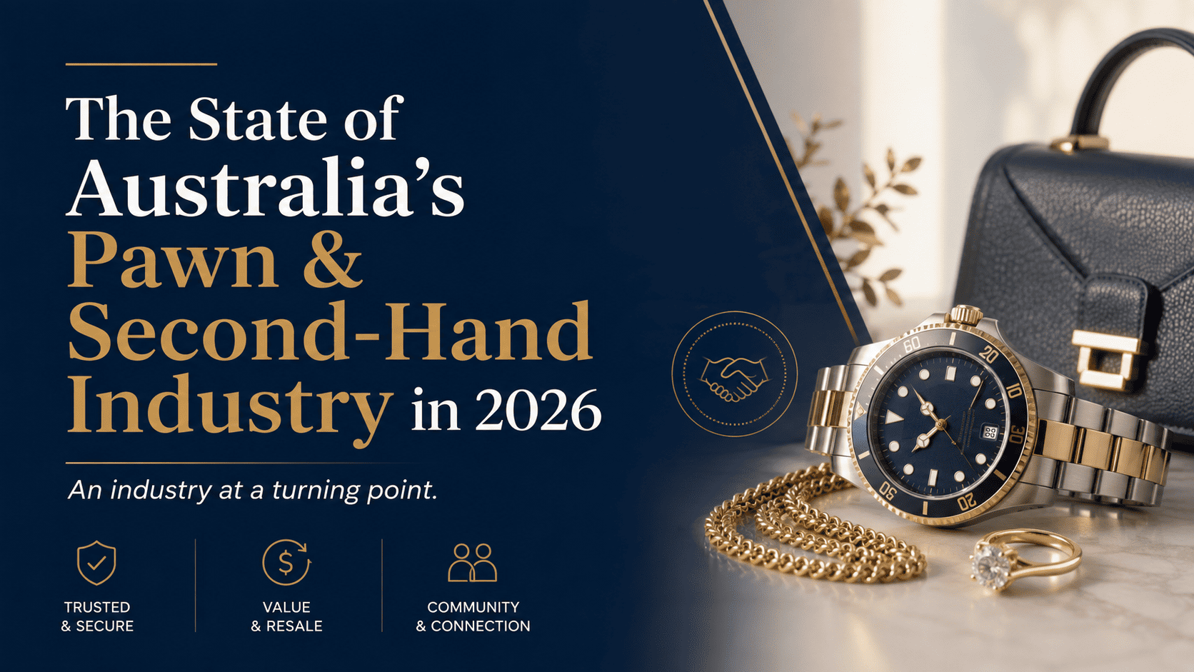 The State of Australia’s Pawn and Second-Hand Industry in 2026 infographic for Pawn Expo Australia.